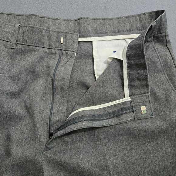 Levi's Action Slacks Men 38X32 (36X30) Gray Straight Leg Dress Pants Trousers - Picture 6 of 14